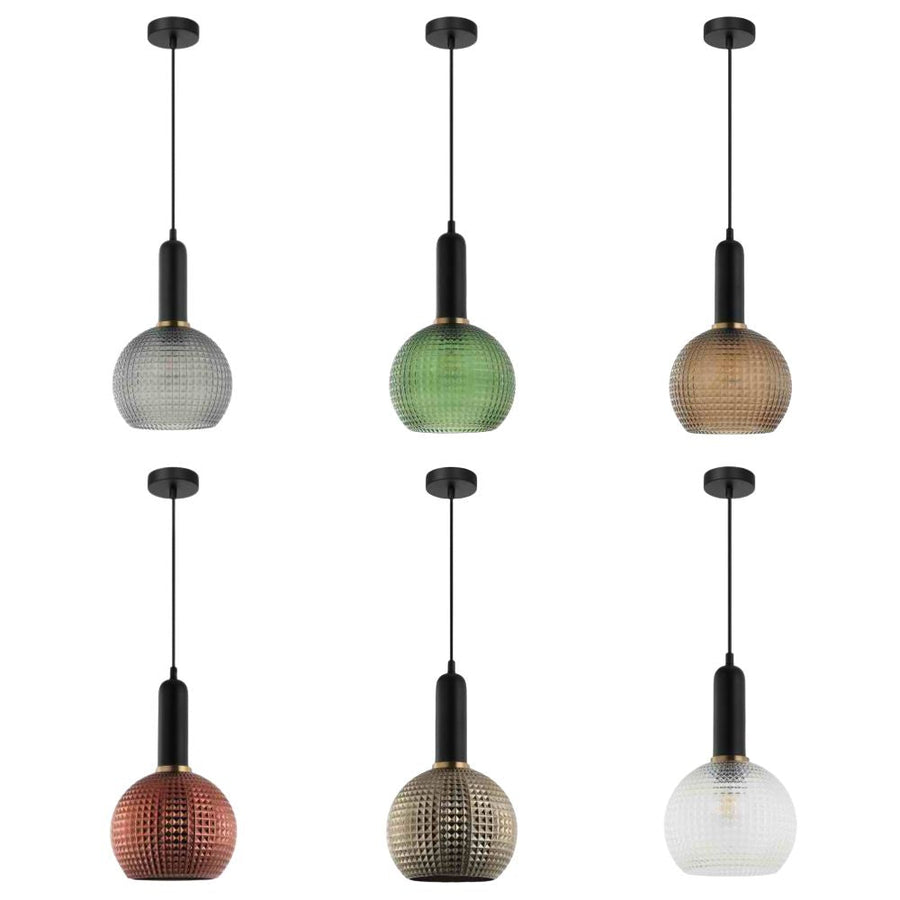 CLA PELOTA - 1 Light Interior Wine Glass Segmented Glass Pendant Lights-CLA Lighting-Ozlighting.com.au