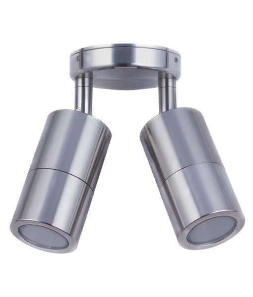 CLA PG2A - 2xGU10 Exterior Double Adjustable Wall Spot Light IP65-CLA Lighting-Ozlighting.com.au