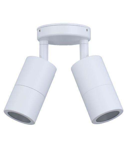 CLA PG2A - 2xGU10 Exterior Double Adjustable Wall Spot Light IP65-CLA Lighting-Ozlighting.com.au