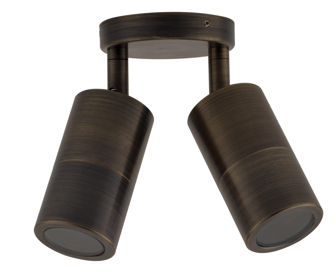 CLA PG2A - 2xGU10 Exterior Double Adjustable Wall Spot Light IP65-CLA Lighting-Ozlighting.com.au