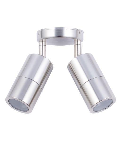 CLA PG2A - 2xGU10 Exterior Double Adjustable Wall Spot Light IP65-CLA Lighting-Ozlighting.com.au