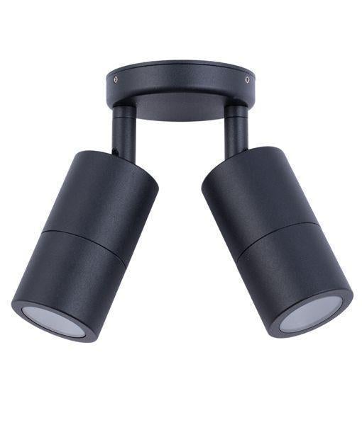 CLA PG2A - 2xGU10 Exterior Double Adjustable Wall Spot Light IP65-CLA Lighting-Ozlighting.com.au