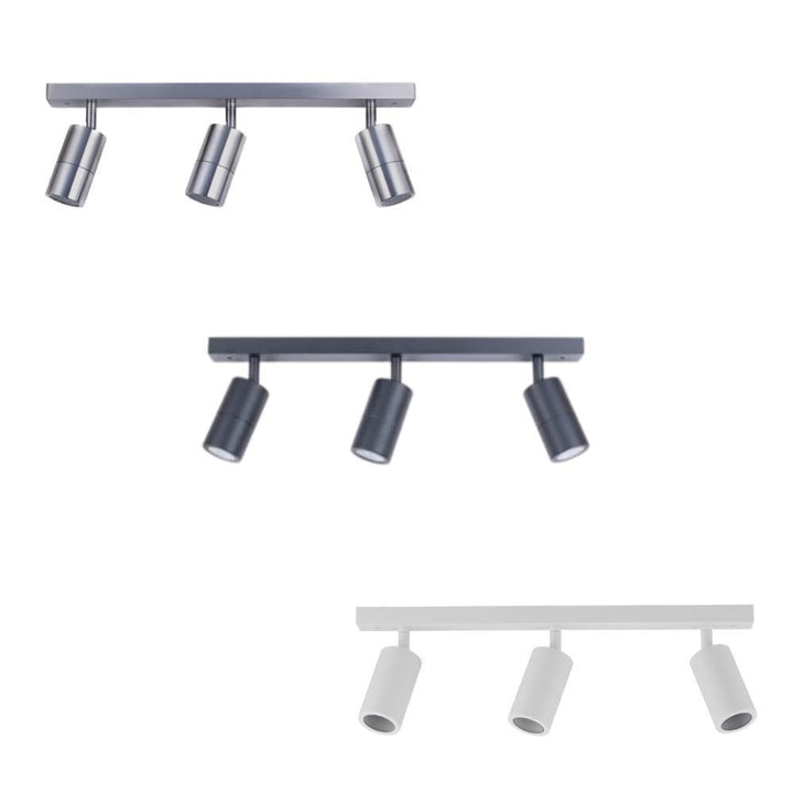 CLA PG3BAR - 3xGU10 3 Light Bar Adjustable Rail Ceiling Spot Light IP44-CLA Lighting-Ozlighting.com.au