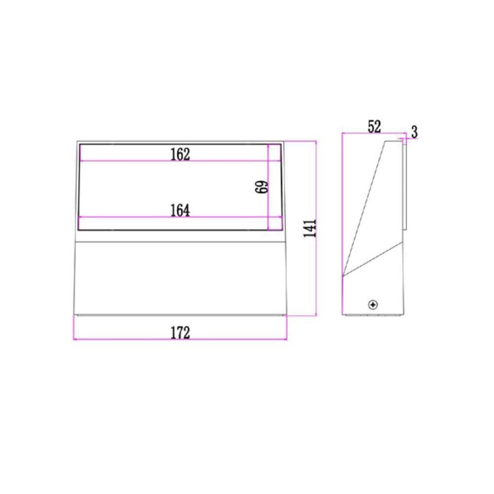 CLA PLANA - 13W LED Modern Exterior Adjustable Flush Wall Bracket Light IP65 - 3000K-CLA Lighting-Ozlighting.com.au