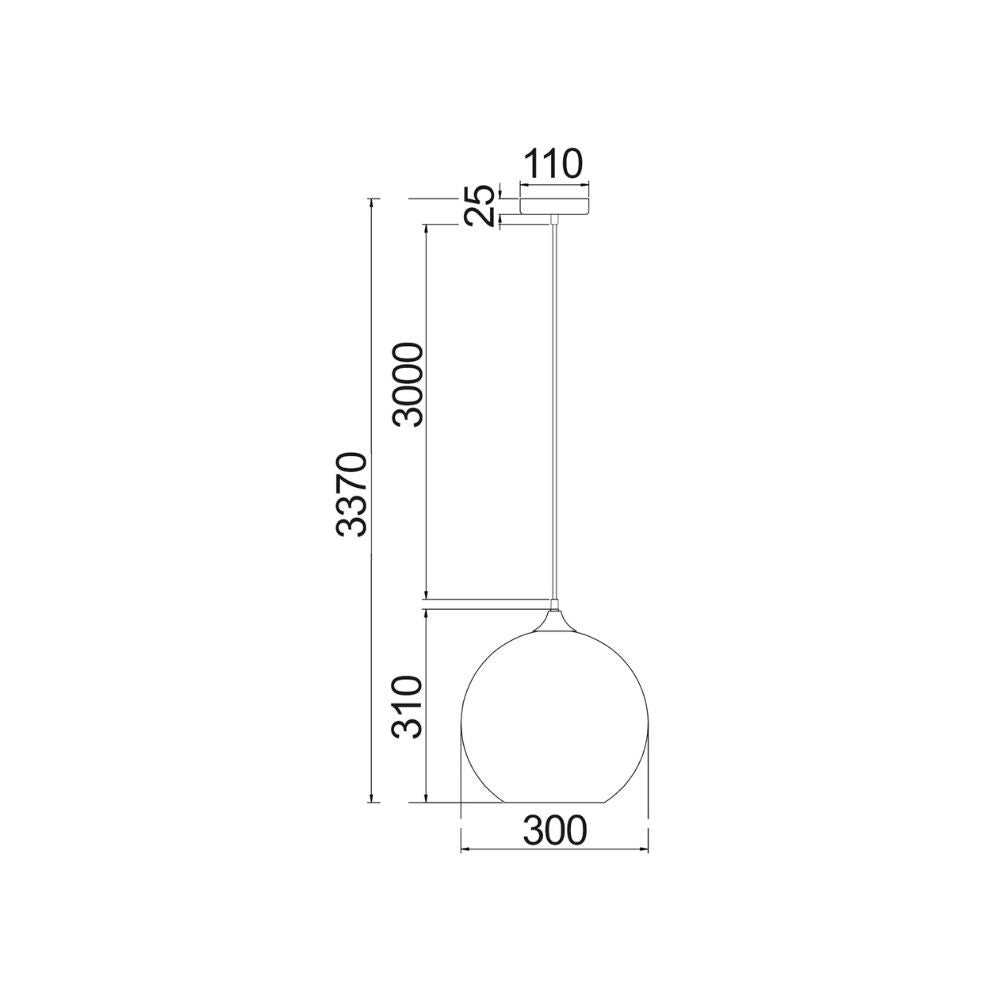 CLA ROCHE - 1 Light Interior Glass Pendant Light-CLA Lighting-Ozlighting.com.au