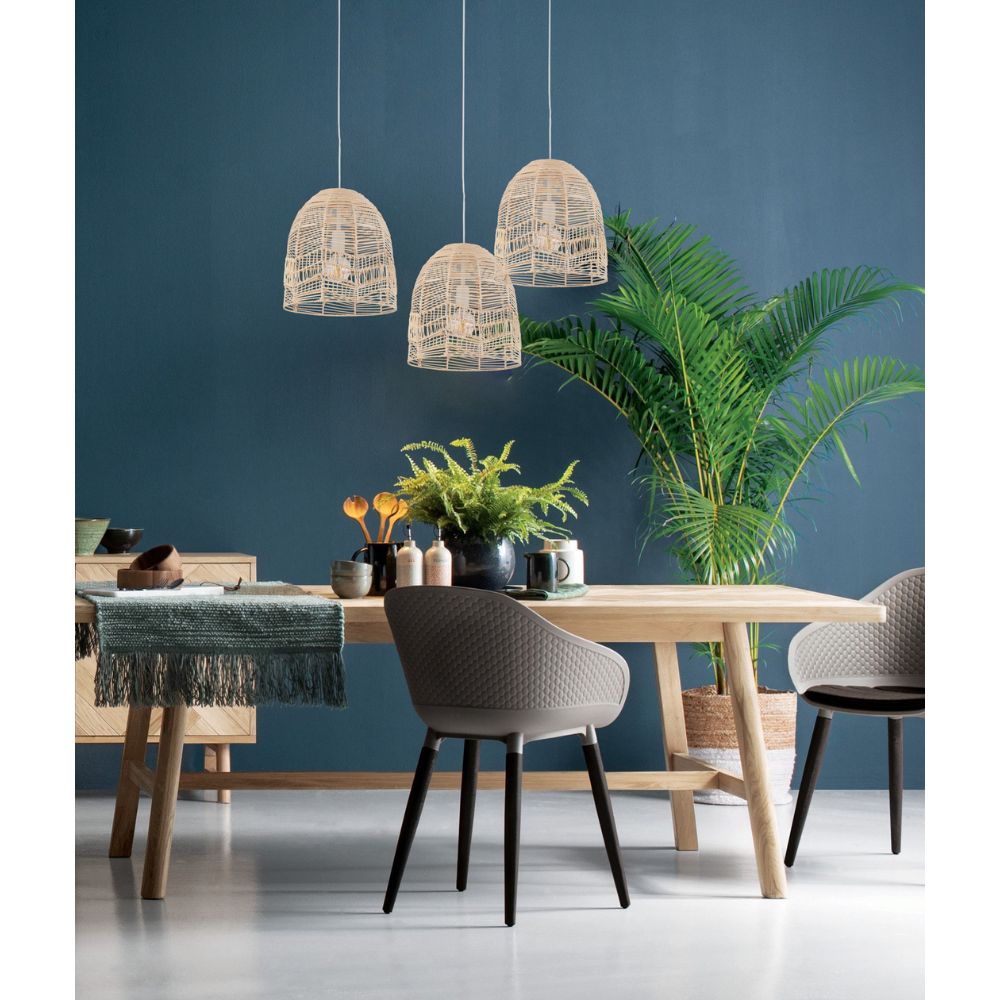 CLA ROTA - 1 Light Interior Rattan Pendant Light IP20-CLA Lighting-Ozlighting.com.au