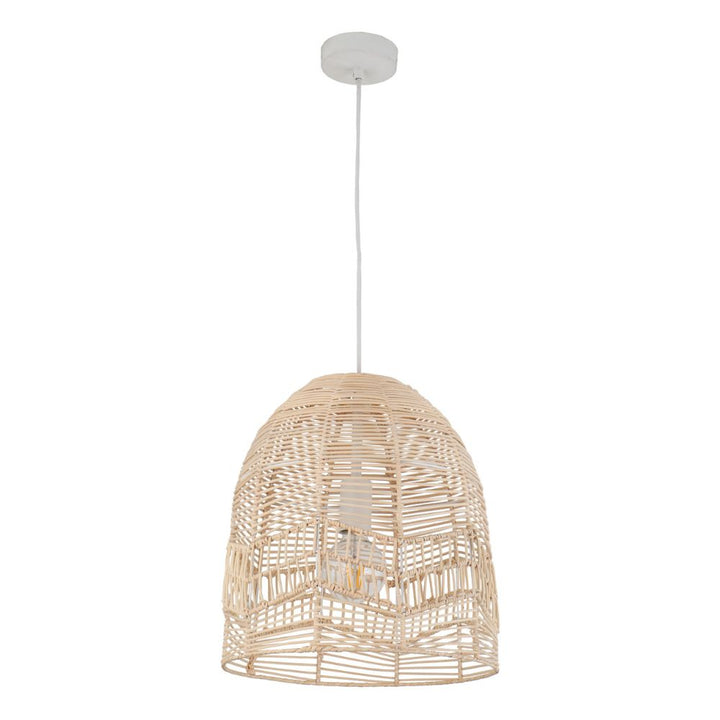 CLA ROTA - 1 Light Interior Rattan Pendant Light IP20-CLA Lighting-Ozlighting.com.au