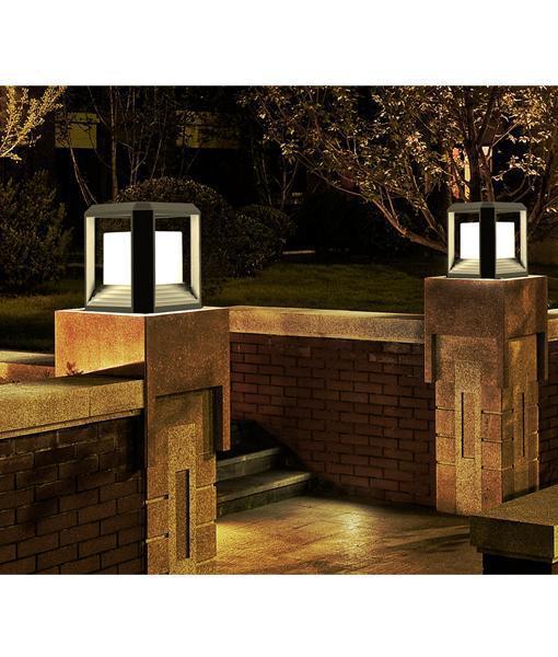 CLA RUBIK - 20W Exterior LED Pillar Mounted Bollard Head IP65 - 3000K-CLA Lighting-Ozlighting.com.au