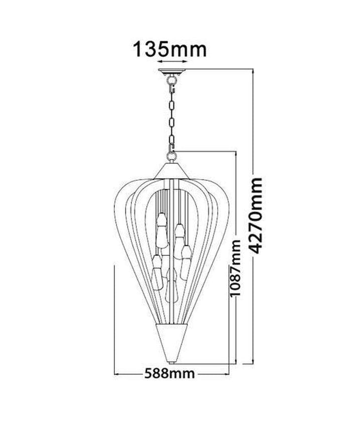 CLA SENORITA - 1/3/6 Light Pendant-CLA Lighting-Ozlighting.com.au