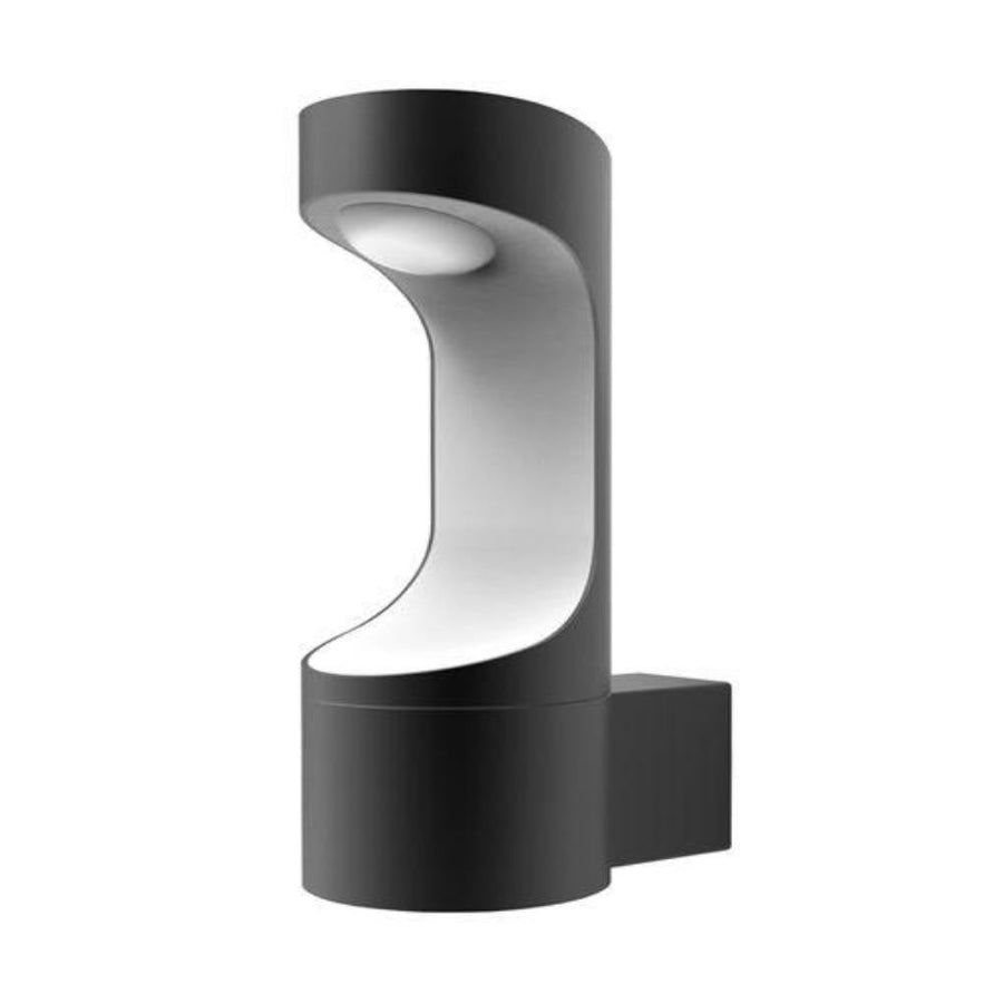 CLA SETH - 9W LED Modern Exterior Wall Bracket Light IP54 Black - 3000K-CLA Lighting-Ozlighting.com.au