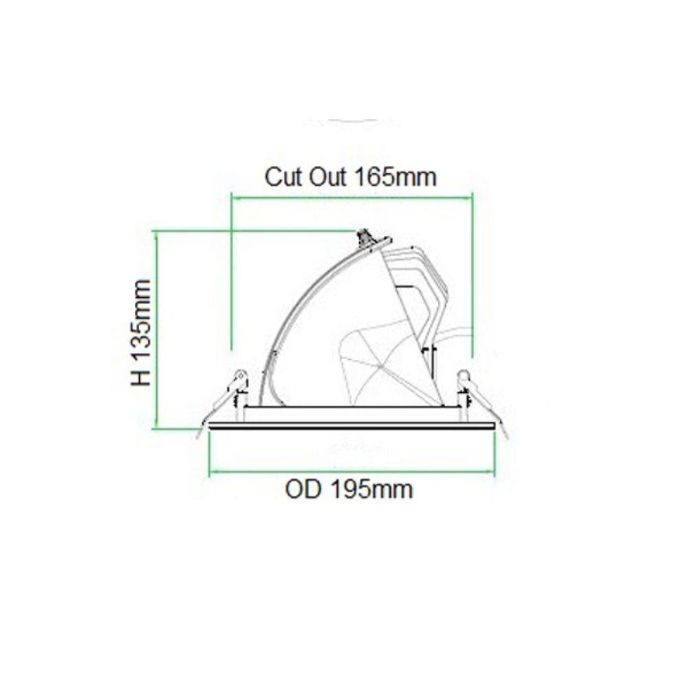 CLA SHOPTRI01 - 28W/38W LED Dual Power & Tri-Colour Recessed Downlight IP20-CLA Lighting-Ozlighting.com.au