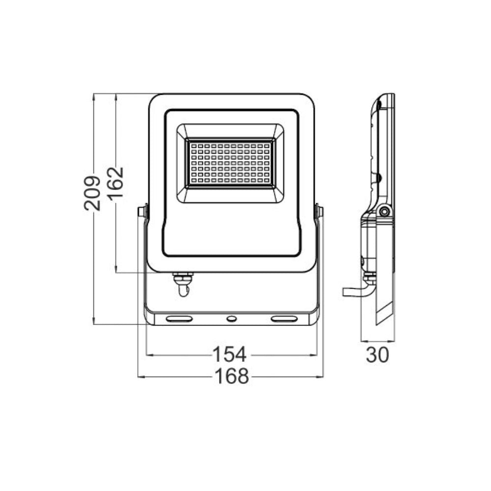 CLA SMTFLOOD - 10W/30W LED Smart Wi-Fi 5000K + RGB Tuneable DIY Flood Light IP65-CLA Lighting-Ozlighting.com.au