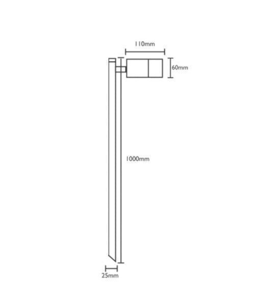 CLA SPM1AL - MR16 12V DC Exterior Single Head Garden Spike Light IP65 - DRIVER REQUIRED-CLA Lighting-Ozlighting.com.au