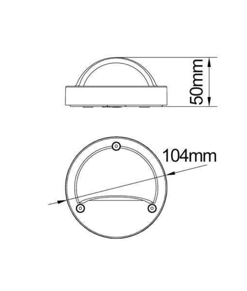 CLA STE1/3 - 1W 12V DC LED Exterior Eyelid Surface Mount Step Light IP44 3000K - DRIVER REQUIRED-CLA Lighting-Ozlighting.com.au