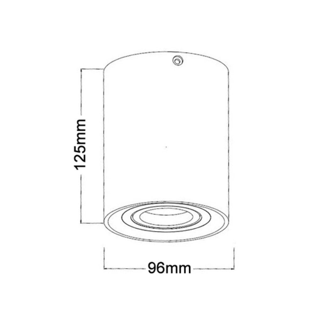 CLA SURFACE-17A/18A - GU10 Round Surface Mount Downlight-CLA Lighting-Ozlighting.com.au