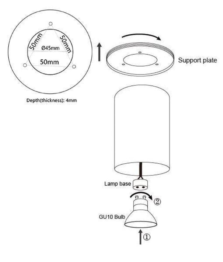 CLA SURFACE-19/21 - GU10 Round Surface Mount Downlight-CLA Lighting-Ozlighting.com.au