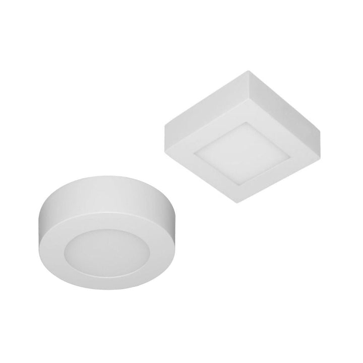 CLA SURFACETRI-1R/1S - 6W LED Tri-Colour Dimmable 120mm Mini Small Round/Square PC Oyster Ceiling Light-CLA Lighting-Ozlighting.com.au