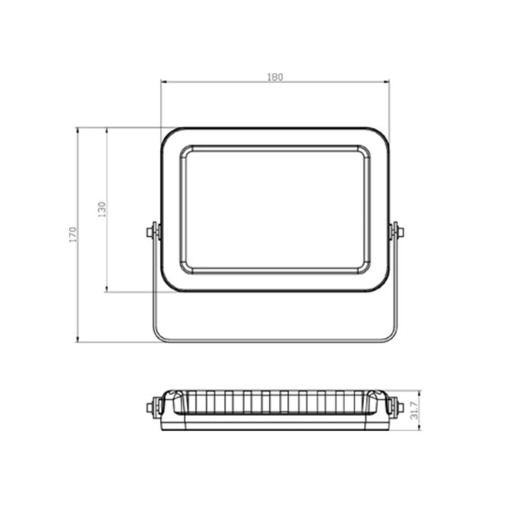 CLA TABLET - 30W LED Slim Exterior Flood Light IP65 - 5000K-CLA Lighting-Ozlighting.com.au