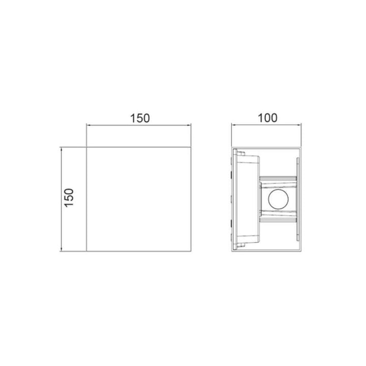 CLA TOCA - 20W LED Modern Exterior Adjustable Lens Cover Up/Down Wall Light IP65 - 3000K-CLA Lighting-Ozlighting.com.au