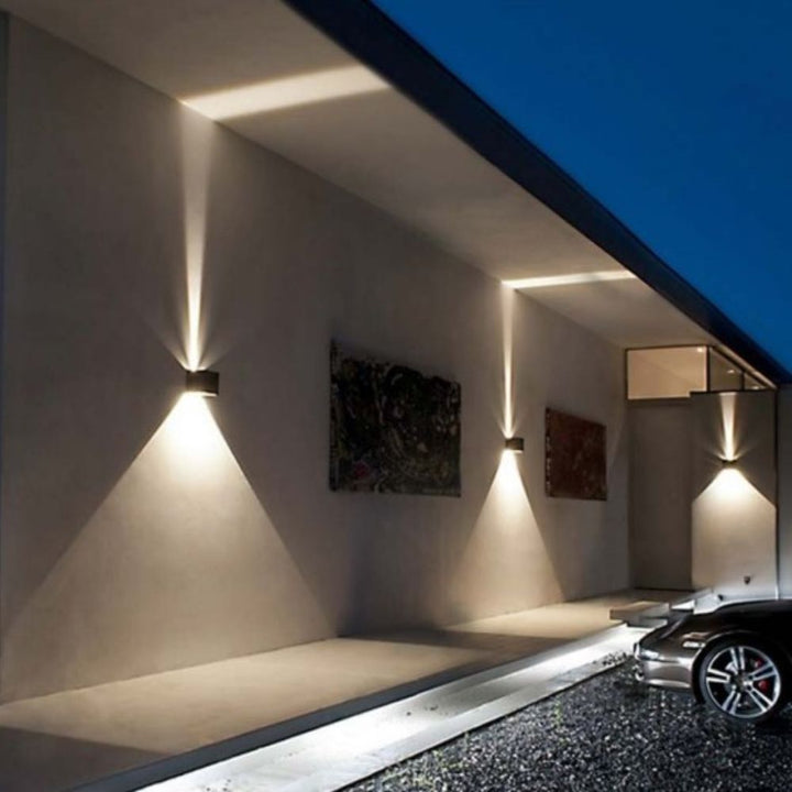 CLA TOCA - 20W LED Modern Exterior Adjustable Lens Cover Up/Down Wall Light IP65 - 3000K-CLA Lighting-Ozlighting.com.au