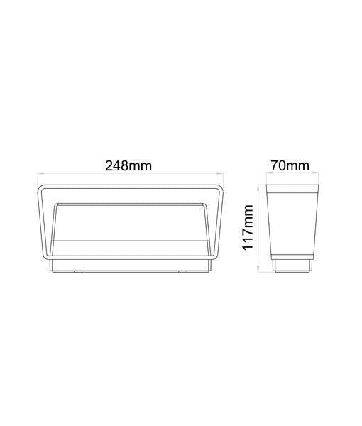 CLA TOPA - 13W LED Modern Exterior Up/Down Wall Light IP65 - 3000K-CLA Lighting-Ozlighting.com.au