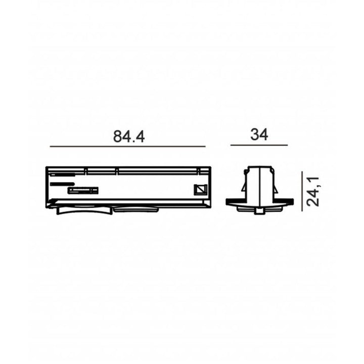 CLA TRACK-ACC - 3 Wire 1 Circuit / 4 Wire 3 Circuit Track Pendant Light Adaptor-CLA Lighting-Ozlighting.com.au