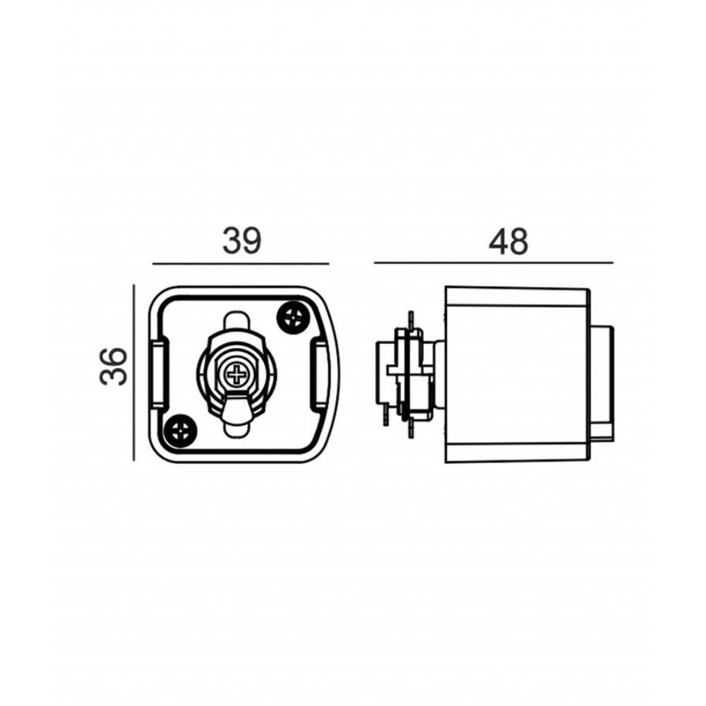 CLA TRACK-ACC - 3 Wire 1 Circuit / 4 Wire 3 Circuit Track Pendant Light Adaptor-CLA Lighting-Ozlighting.com.au