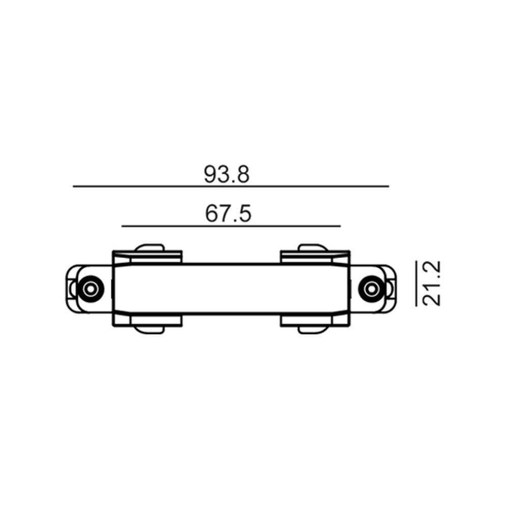 CLA TRACK-ACC - 3 Wire 1 Circuit / 4 Wire 3 Circuit Track Straight Connector-CLA Lighting-Ozlighting.com.au