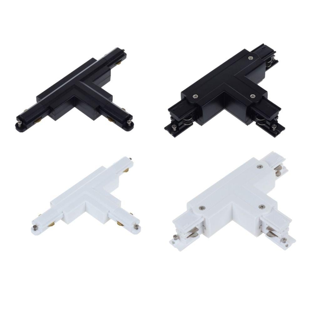 CLA TRACK-ACC - 3 Wire 1 Circuit / 4 Wire 3 Circuit Track 'T-Piece' Connectors (Left or Right)-CLA Lighting-Ozlighting.com.au