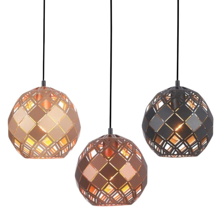 CLA TUILE - Tiled Iron Pendant Lights-CLA Lighting-Ozlighting.com.au