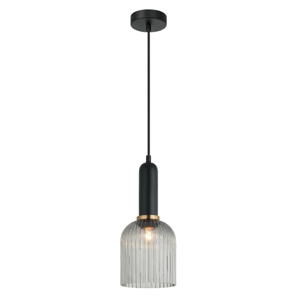 CLA VINTAJ - 1 Light Ellipse Ribbed Glass Pendant Lights-CLA Lighting-Ozlighting.com.au