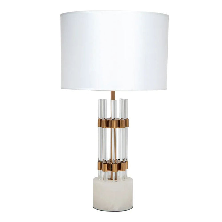 Cafe Lighting ABBEY - Glass & Marble Table Lamp-Cafe Lighting-Ozlighting.com.au