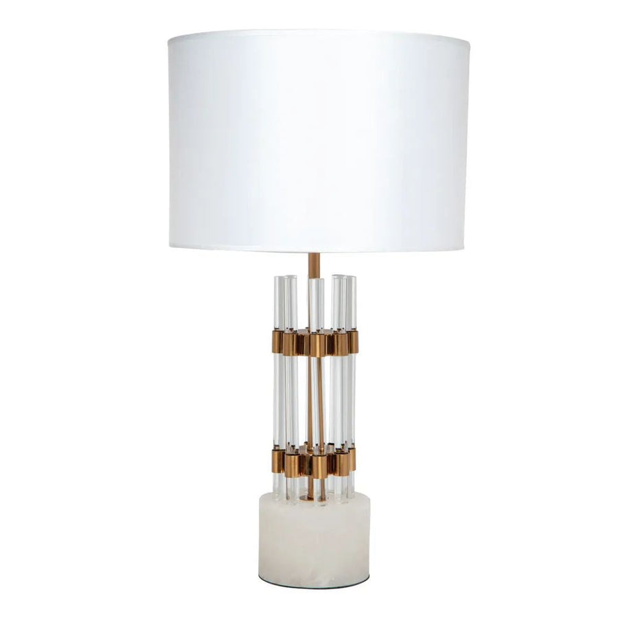 Cafe Lighting ABBEY - Glass & Marble Table Lamp-Cafe Lighting-Ozlighting.com.au