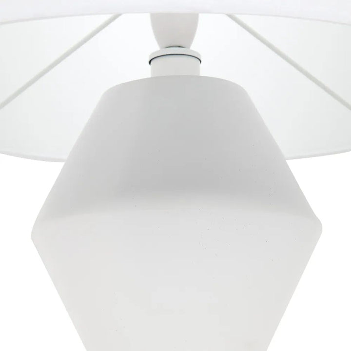 Cafe Lighting ABSTRACT - Minimalist White Table Lamp-Cafe Lighting-Ozlighting.com.au