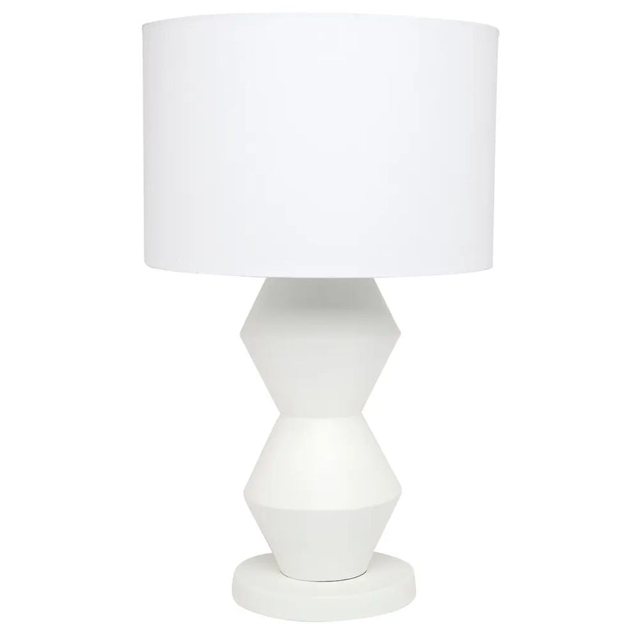 Cafe Lighting ABSTRACT - Minimalist White Table Lamp-Cafe Lighting-Ozlighting.com.au