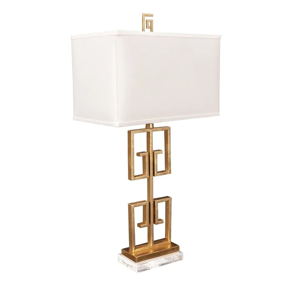 Cafe Lighting ARGOS - Greek Key Iron Harp & Finial Table Lamp-Cafe Lighting-Ozlighting.com.au