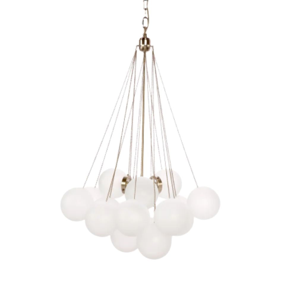 Cafe Lighting CLOUD - 3 Light Medium/Large Glass Opal Ball Cloud Cluster Pendant-Cafe Lighting-Ozlighting.com.au