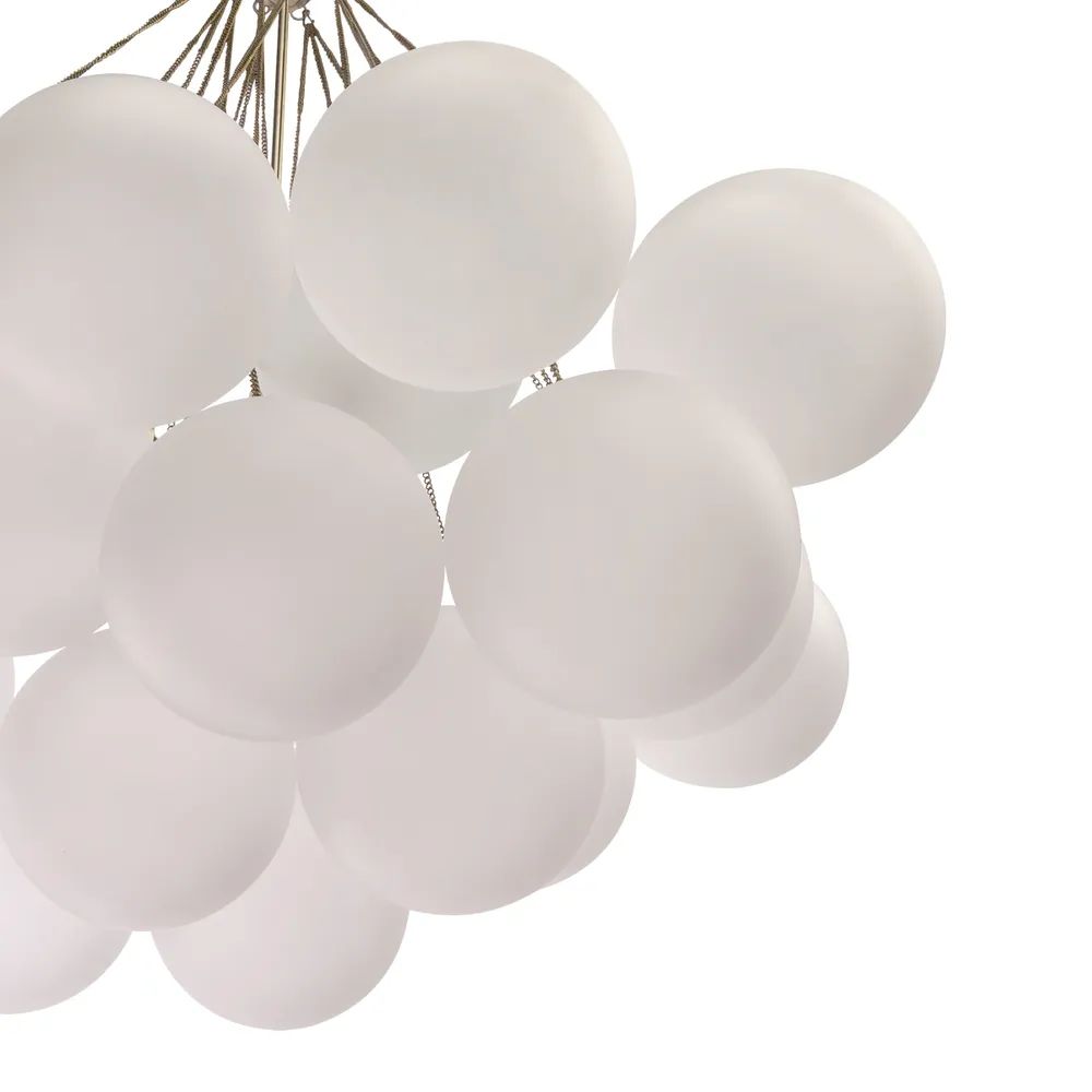 Cafe Lighting CLOUD - 3 Light Medium/Large Glass Opal Ball Cloud Cluster Pendant-Cafe Lighting-Ozlighting.com.au