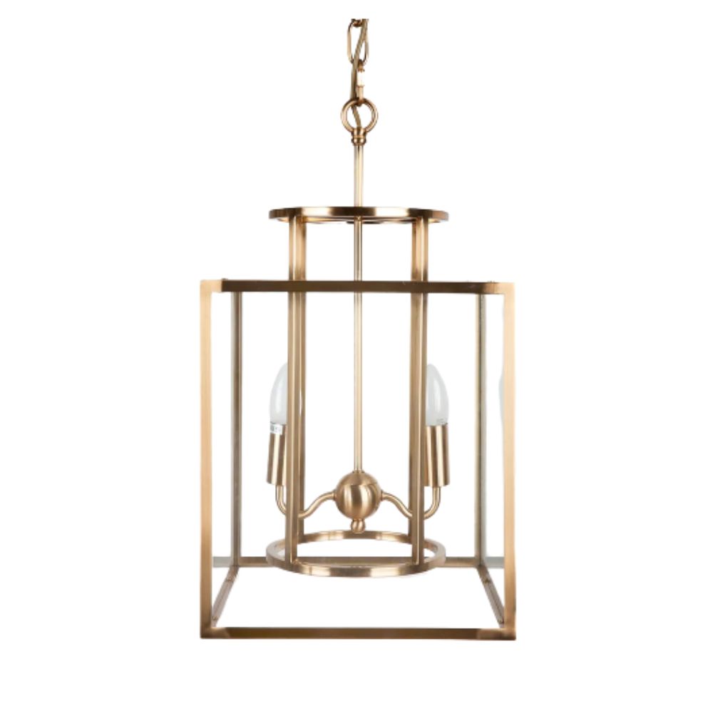 Cafe Lighting CONCORD - 2/4 Light Small/Large Metal Cage Lantern Pendant-Cafe Lighting-Ozlighting.com.au