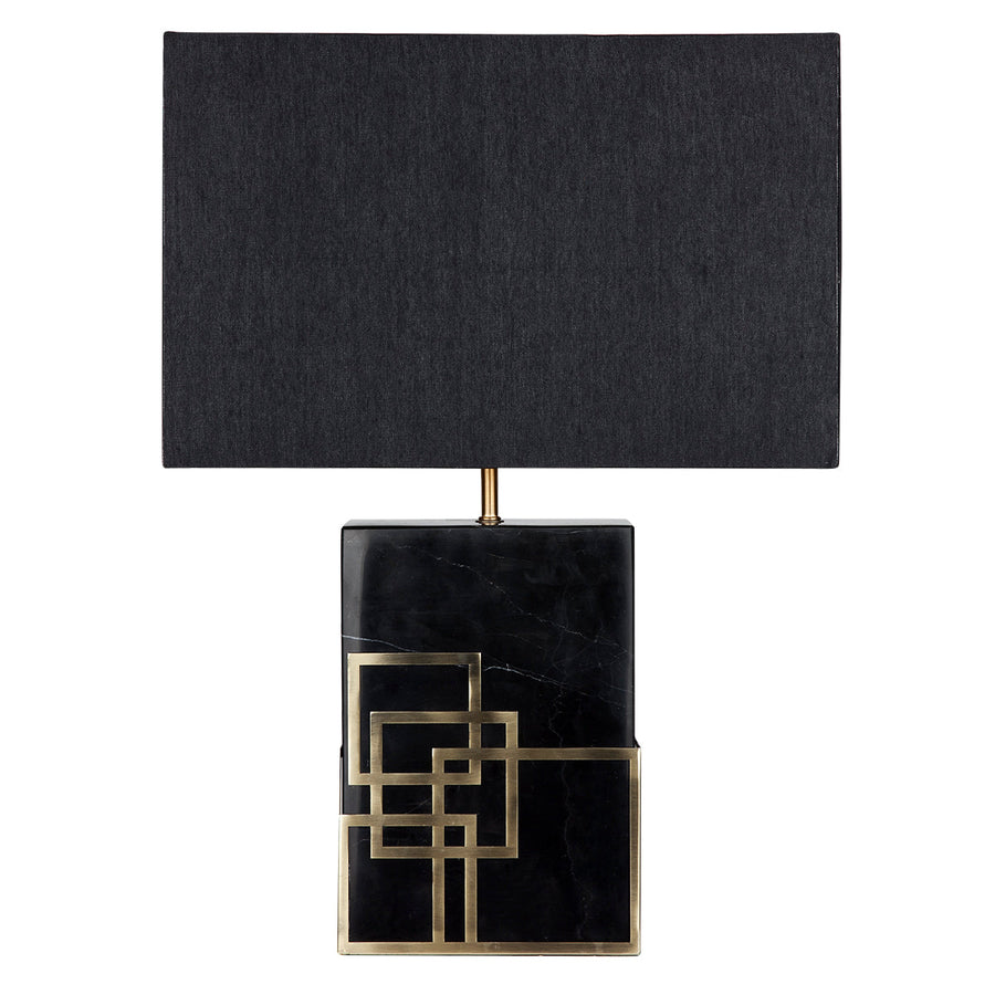 Cafe Lighting HEARST - Black Marble Table Lamp-Cafe Lighting-Ozlighting.com.au