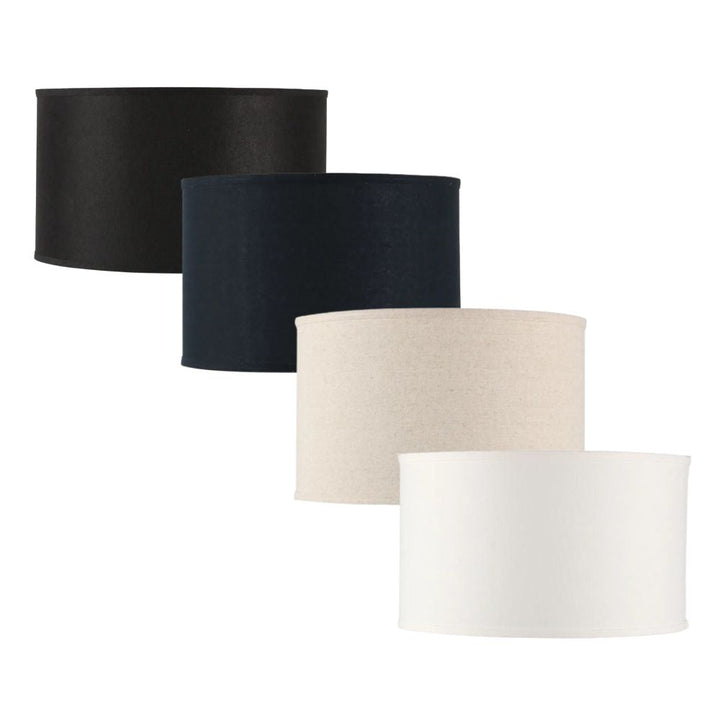 Cafe Lighting LEFT BANK - Linen Drum Lamp Shade Only - TABLE LAMP BASE/SUSPENSION REQUIRED-Cafe Lighting-Ozlighting.com.au