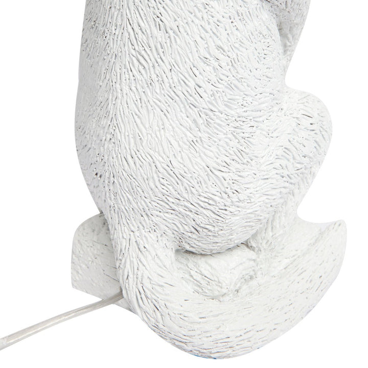 Cafe Lighting MEERKAT - Painted White Resin Meerkat Table Lamp-Cafe Lighting-Ozlighting.com.au