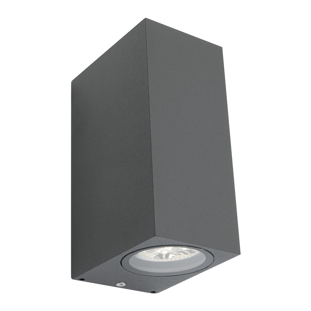 Cougar BRUGGE - 2xGU10 Modern Exterior Up/Down Wall Light IP44-Cougar Lighting-Ozlighting.com.au