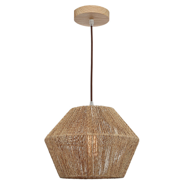 Cougar CASSIE - Natural String Woven Pendant Light-Cougar Lighting-Ozlighting.com.au