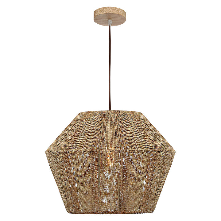 Cougar CASSIE - Natural String Woven Pendant Light-Cougar Lighting-Ozlighting.com.au