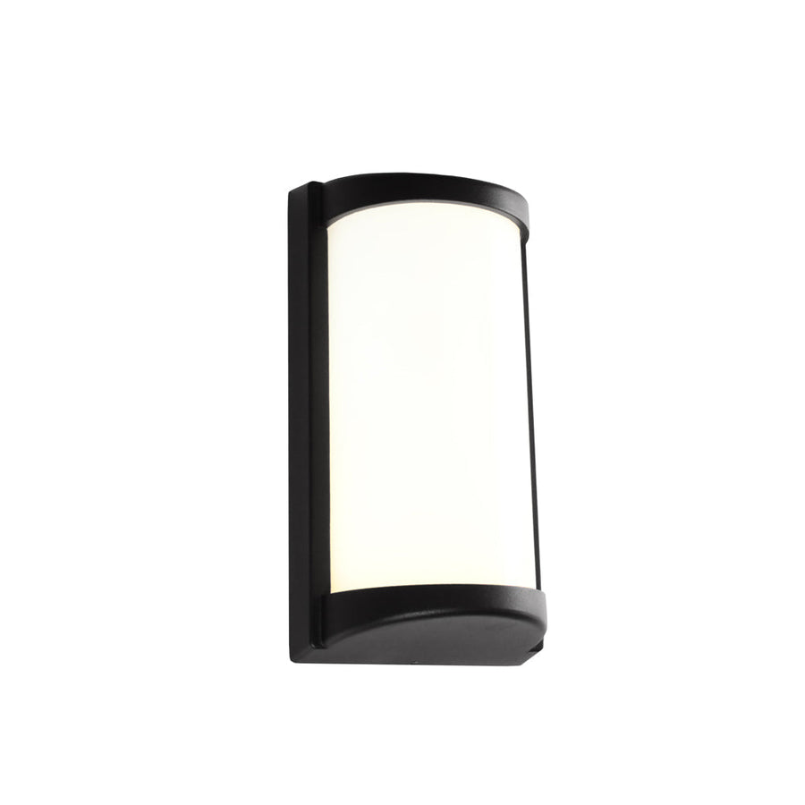 Cougar LOGAN - 10W LED Modern Exterior Flush Wall Light IP54 Black - 3000K-Cougar Lighting-Ozlighting.com.au