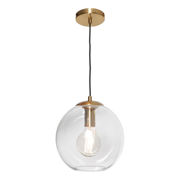 Cougar ORPHEUS - 1 Light Gold Glass Orb Pendant-Cougar Lighting-Ozlighting.com.au