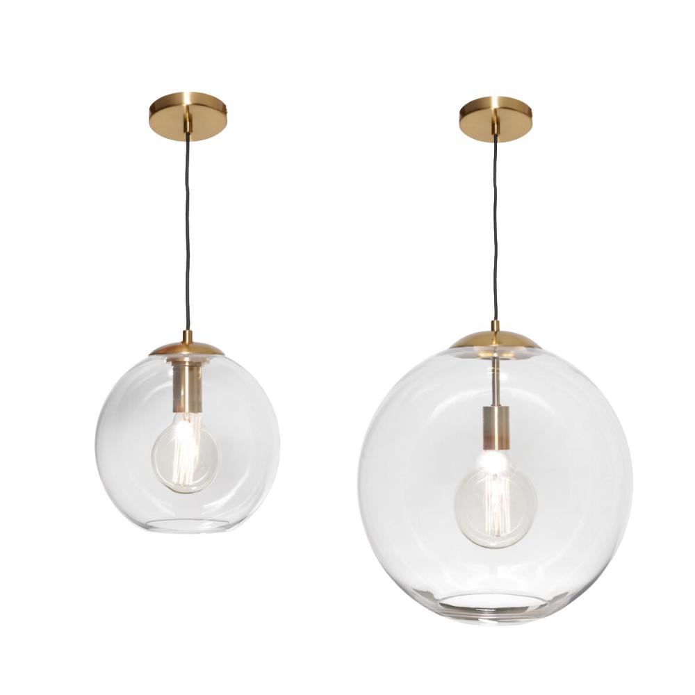 Cougar ORPHEUS - 1 Light Gold Glass Orb Pendant-Cougar Lighting-Ozlighting.com.au