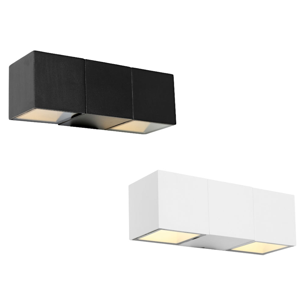 Cougar SOLANO - 2x5W LED Modern Exterior Up/Down Wall Light IP54 - 3000K-Cougar Lighting-Ozlighting.com.au