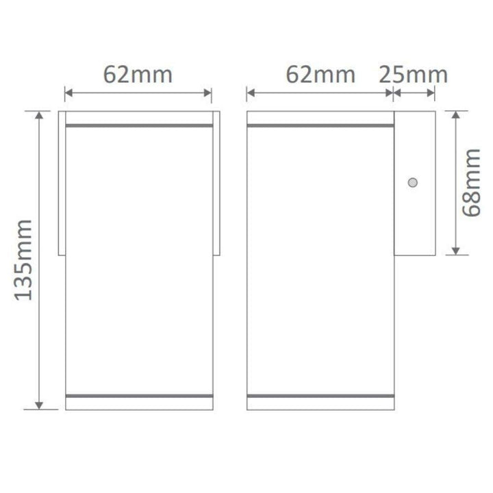 Domus ALPHA-1 - GU10 LED Exterior Down Only Wall Light IP65-Domus Lighting-Ozlighting.com.au